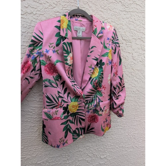 Rachel Zoe Jackets & Blazers - Rachel Zoe Pink Floral Blazer Small